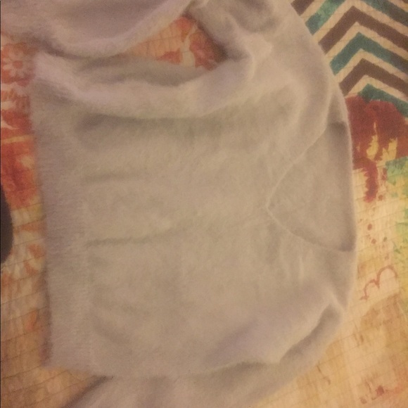 Women’s light grey fuzzy sweater - Picture 2 of 2